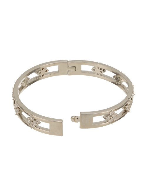 HaloCharm Bangle Bracelet Silver