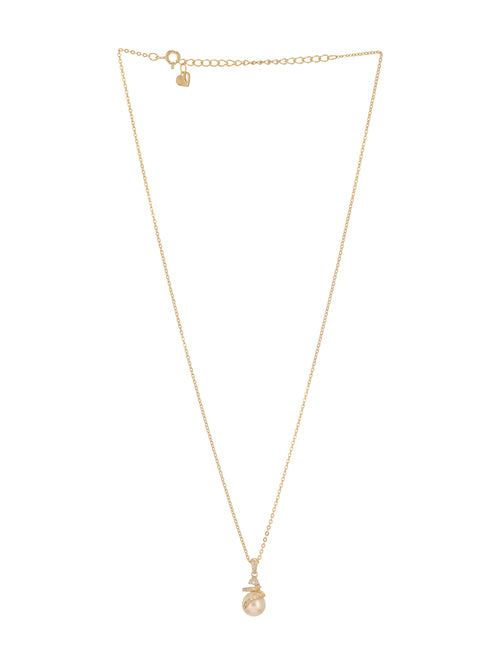 PearlPoise Necklace Pendant Gold