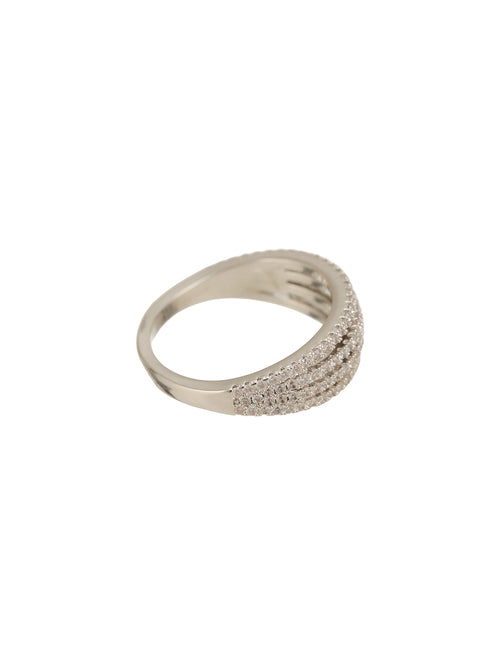 ShimmerStone Ring Silver