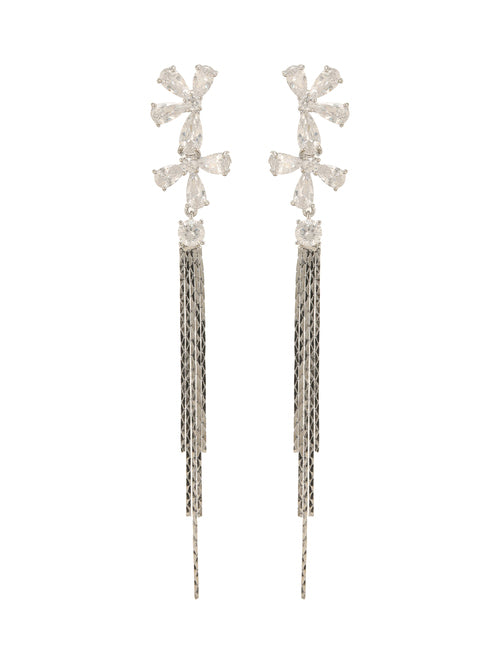 BloomHalo Ear Drop Silver