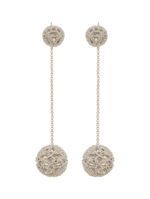TrendAura Ear Drop Silver